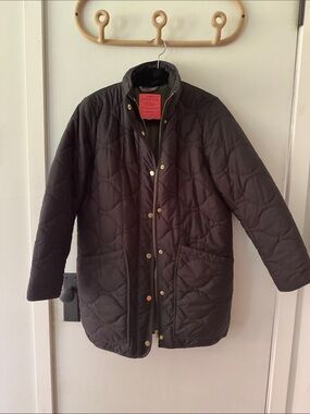J.Crew signature puffer recycled primaloft insulation Black Quilted Jacket